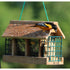 Double Option Hopper Feeder with Suet Cages
