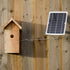 Nestera Wooden Bird House w/Solar Powered Camera & Panel