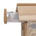 Nestera Wooden Bird House w/Solar Powered Camera & Panel