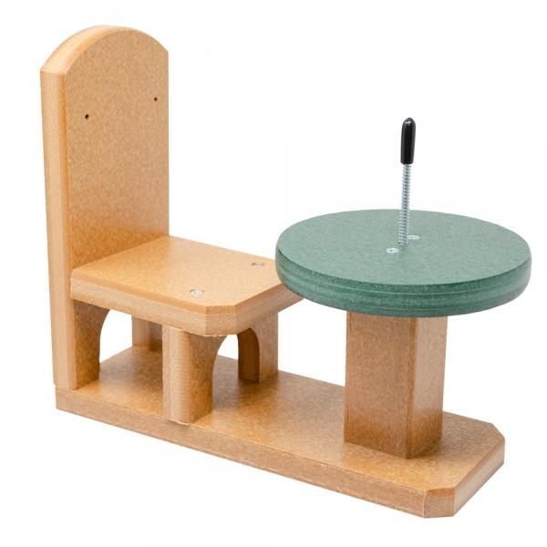 Recycled Poly Squirrel Feeder Table & Chair