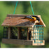 Double Option Hopper Feeder with Suet Cages
