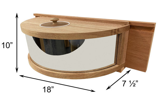 Coveside Panoramic In-House Bird Feeder with Mirrored Back